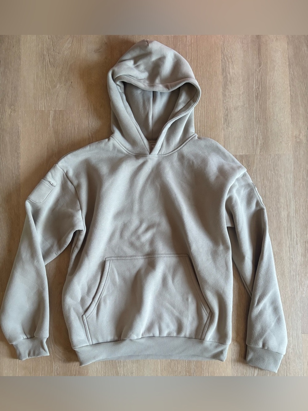 Comfrt Hooded Pullover Sweatshirt - Beige/tan